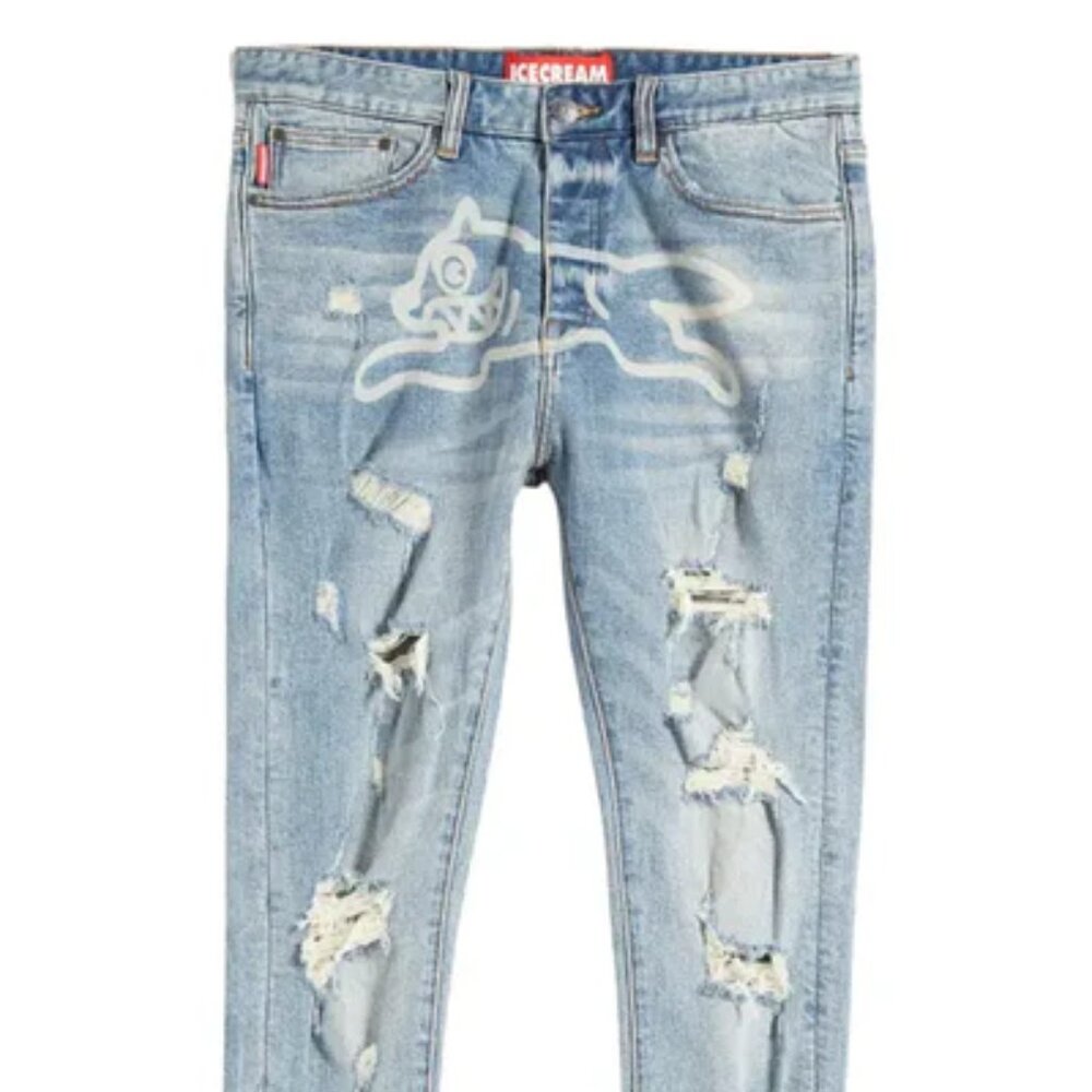 NWT ICE CREAM Running Dog Men's Jeans In Sorbet